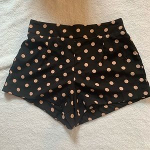 Nude & Black Polka Dot Short